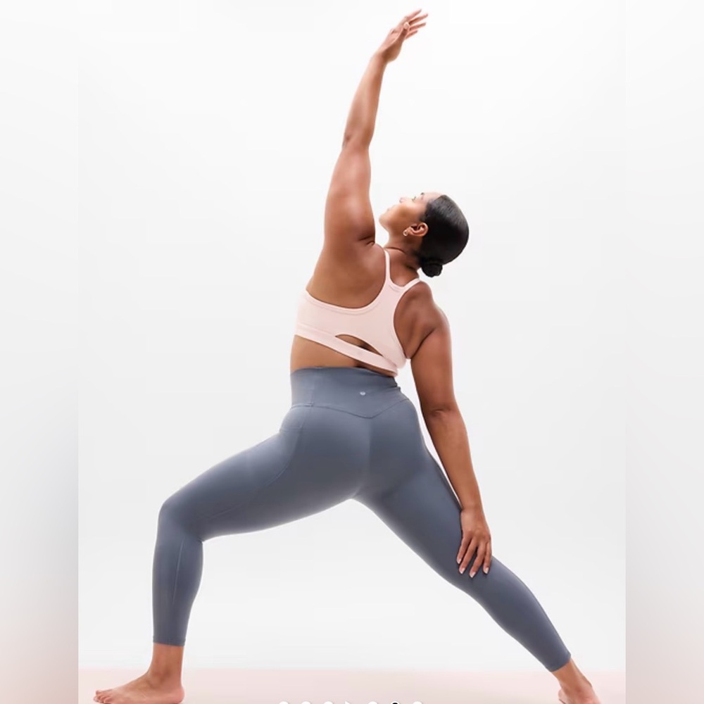 Athleta High-Rise Grey and green leggings perfect condition like new both$80